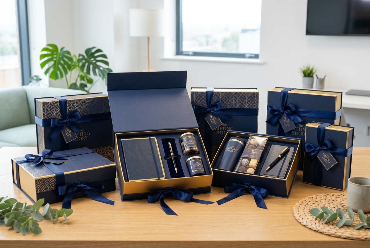 Premium corporate gift boxes from The Gifting Story
