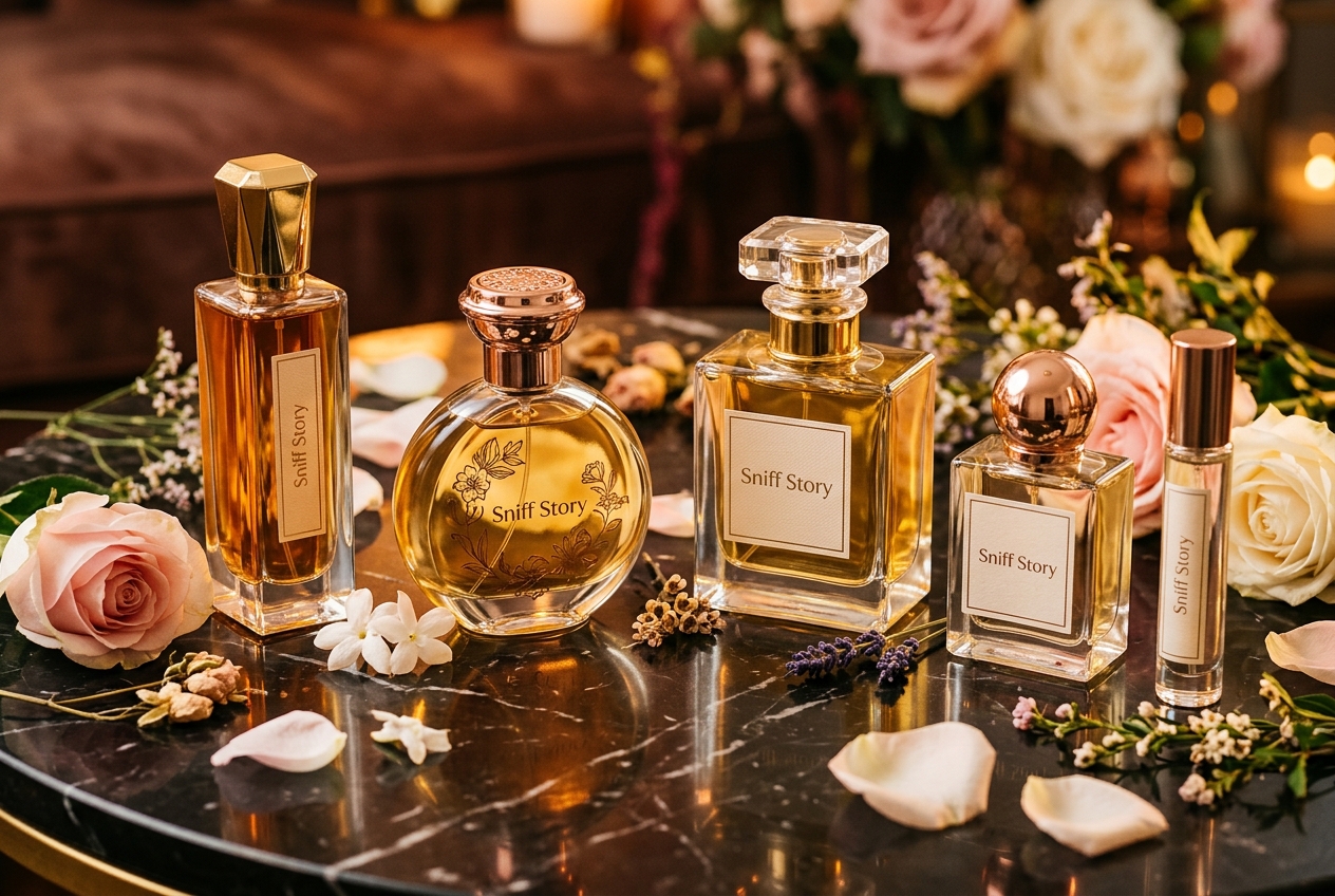 Luxury perfume bottles from Sniff Story